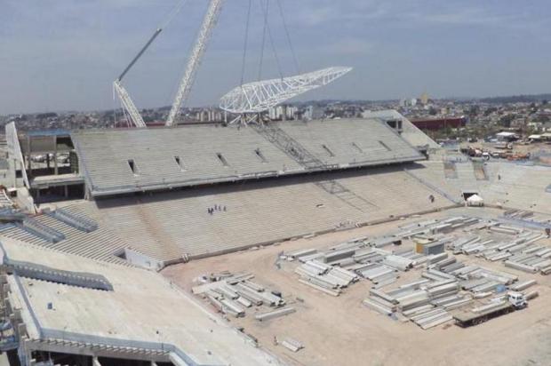 Com 2,2 mil operários, Arena do Corinthians chega a 55% de conclusão Divulgação/Odebrecht Com 2,2 mil operários, Arena do Corinthians chega a 55% de conclusão Divulgação/Odebrecht