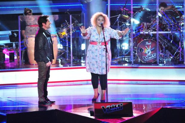 Participante estrangeira do The Voice Brasil se emociona ao ser chamada de "brasileira" João Miguel Junior/TV Globo Participante estrangeira do The Voice Brasil se emociona ao ser chamada de "brasileira" João Miguel Junior/TV Globo