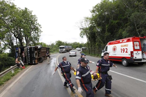 Ônibus tomba e deixa oito feridos na BR-158, em Itaara Germano Rorato/Especial
