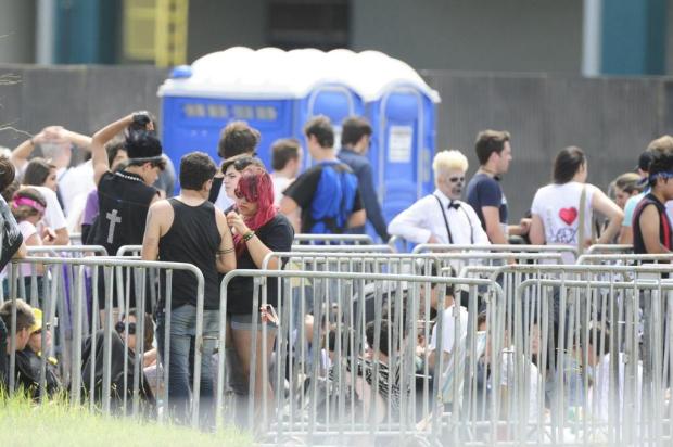 Fãs já aguardam na fila para o show de Lady Gaga em Porto Alegre Ronaldo Bernardi/Agencia RBS