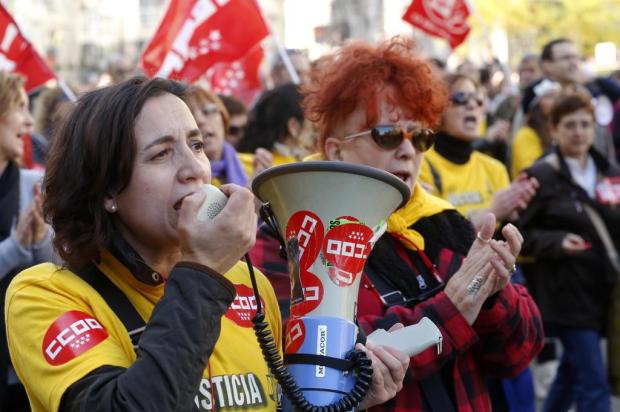 Greves e marchas contra a austeridade sacodem a Europa Cesar Manso/AFP