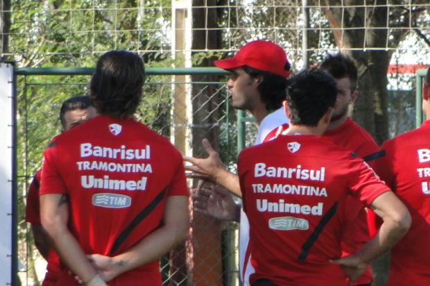 Fernandão comanda reunião com os jogadores antes de treino do Inter André Baibich/ Fernandão comanda reunião com os jogadores antes de treino do Inter André Baibich/