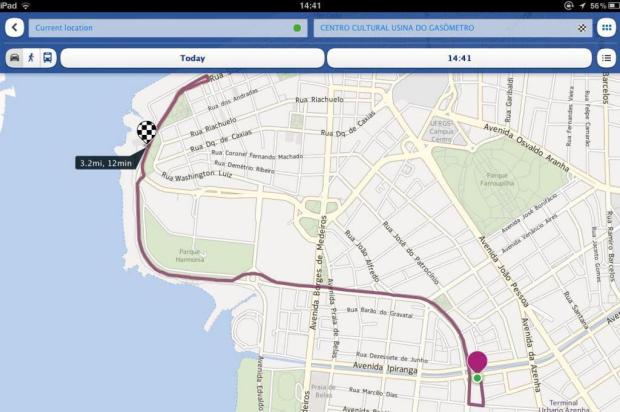 Nokia libera aplicativo de mapas para iPhone e iPad Reprodução/Here Maps Nokia libera aplicativo de mapas para iPhone e iPad Reprodução/Here Maps