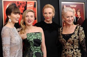 Jessica Biel e Scarlett Johansson brilham em premiere de "Hitchcock" Evan Agostini/Invision/AP