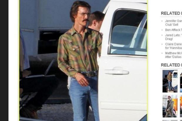 Matthew McConaughey emagrece 20 kg para papel no cinema Just Jared/Reprodução