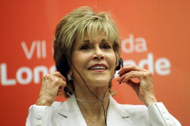 Jane Fonda está em São Paulo para lançar "O Melhor Momento" ANDRÉ LESSA/AE