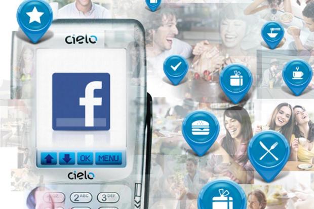 Tecnologia liga experiência social do Facebook com máquinas de pagamento Divulgação/Cielo Tecnologia liga experiência social do Facebook com máquinas de pagamento Divulgação/Cielo