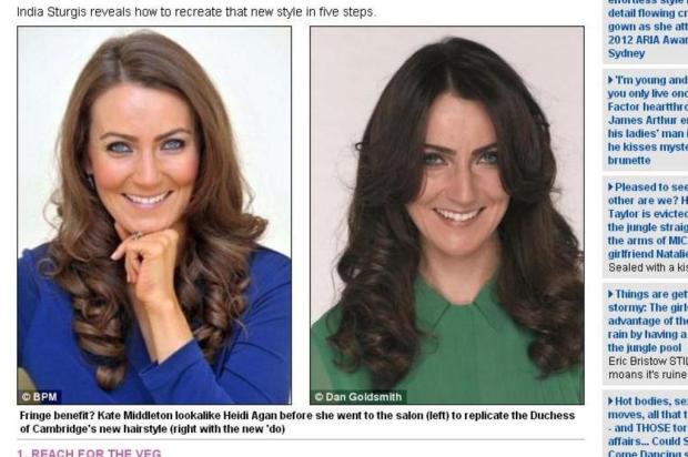 Sósia de Kate Middleton corta o cabelo igual ao da duquesa Daily Mail/Reprodução