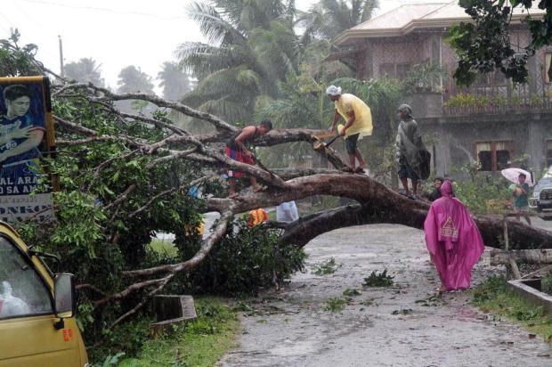 Passagem de Tufão mata seis pessoas nas Filipinas AFP PHOTO/AFP