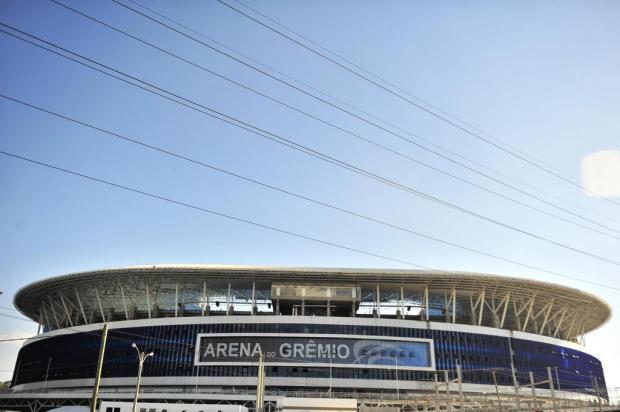 FOTO: Letreiro da Arena fica pronto a três dias na inauguração Omar Freitas/Agencia RBS FOTO: Letreiro da Arena fica pronto a três dias na inauguração Omar Freitas/Agencia RBS
