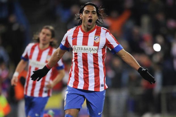 Falcao faz cinco gols em goleada do Atlético de Madrid sobre o La Coruña Pedro Armestre/AFP