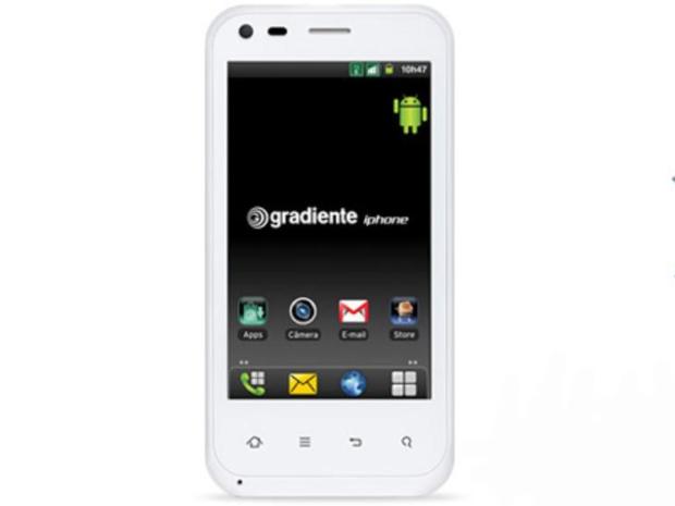 Gradiente lança linha de celulares com o nome IPHONE Gradiente/ Reprodução/ Gradiente lança linha de celulares com o nome IPHONE Gradiente/ Reprodução/