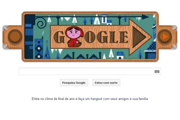 Google doodle homenageia os contos dos irmãos Grimm com versão animada de Chapeuzinho Vermelho Google.com/Reprodução Google doodle homenageia os contos dos irmãos Grimm com versão animada de Chapeuzinho Vermelho Google.com/Reprodução