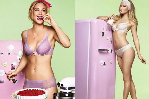 Bar Refaeli posa como dona de casa sexy para marca de lingerie divulgação/Passionata