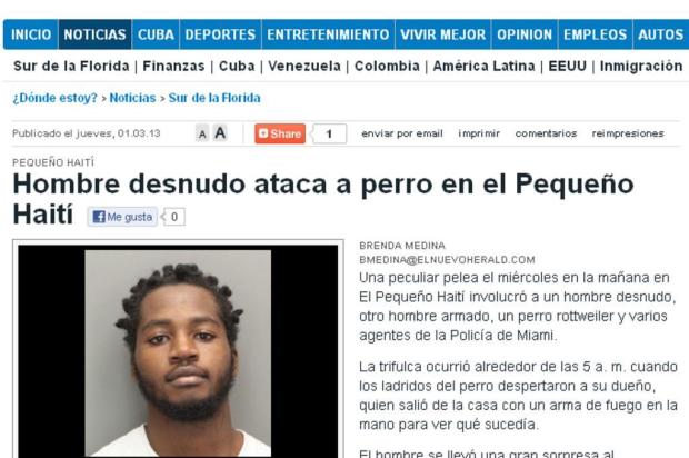 Homem ataca cachorro nos EUA Reprodução/Reprodução da internet Homem ataca cachorro nos EUA Reprodução/Reprodução da internet