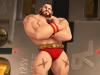 Zangief: Um dos personagens clássicos da série Street Fighter, o brutamontes russo é adepto de uma suspeita combinação de sunga e botas vermelhas, que deixa à mostra sua coleção de cicatrizes conquistadas lutando contra ursos na Sibéria. Talvez por isso foi caracterizado como um vilão apalermado (mas cheio de boas intenções) em Detona Ralph.