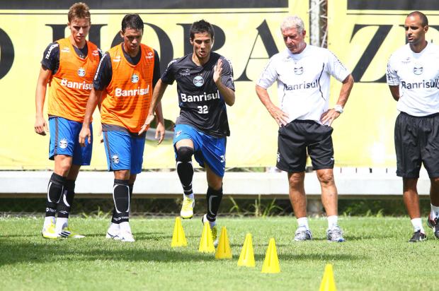 Descontração e atividades intensas marcam a manhã do Grêmio Lucas Uebel, Divulgação/ Descontração e atividades intensas marcam a manhã do Grêmio Lucas Uebel, Divulgação/
