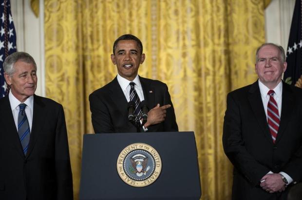 Obama anuncia nomeação para os chefes do Pentágono e da CIA Brendan SMIALOWSKI/AFP