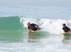 Escola de bodyboard atrai turistas para as águas da Praia da Barra Divulgação/MNiemeyer Assessoria de Comunicação Escola de bodyboard atrai turistas para as águas da Praia da Barra Divulgação/MNiemeyer Assessoria de Comunicação