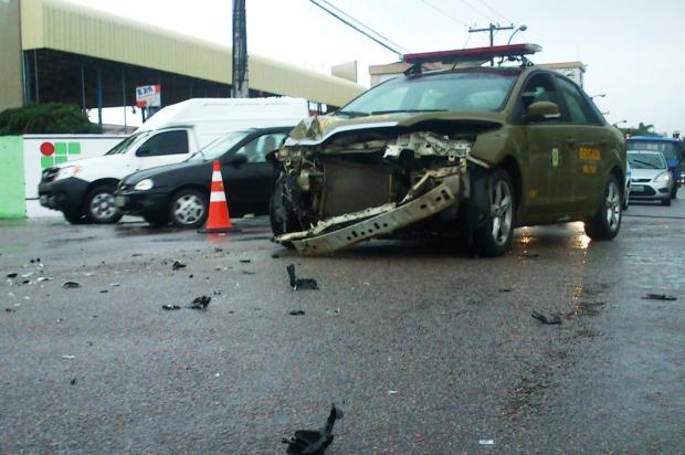 Acidente envolve carro da Brigada Militar em Pelotas Mariane Sganzerla/Arquivo pessoal