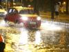 Na noite se segunda-feira, estava difícil transitar tanto a pé quanto de carro pela cidade