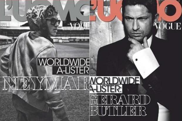 Neymar estrela capa de janeiro da revista italiana L'Uomo Vogue Divulgação/Divulgação Neymar estrela capa de janeiro da revista italiana L'Uomo Vogue Divulgação/Divulgação