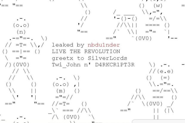 Hacker divulga dados de Lula, Aécio, Lewandowski e Maluf Reprodução/Internet Hacker divulga dados de Lula, Aécio, Lewandowski e Maluf Reprodução/Internet