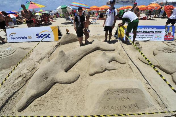 Festival de esculturas de areia traz criatividade e capricho para a orla de Capão da Canoa Lauro Alves/Agencia RBS