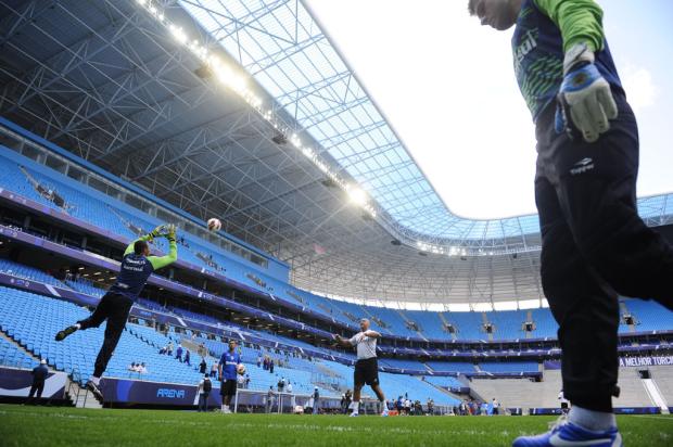 Em jogo-treino na Arena, Dida assume vaga de titular no gol do Grêmio Ricardo Duarte/ Em jogo-treino na Arena, Dida assume vaga de titular no gol do Grêmio Ricardo Duarte/