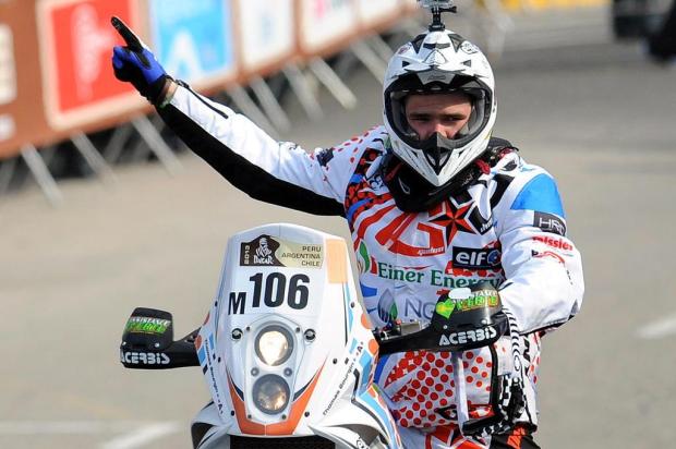 Piloto francês Thomas Bourgin morre em acidente no Rally Dakar Geraldo/AFP Piloto francês Thomas Bourgin morre em acidente no Rally Dakar Geraldo/AFP