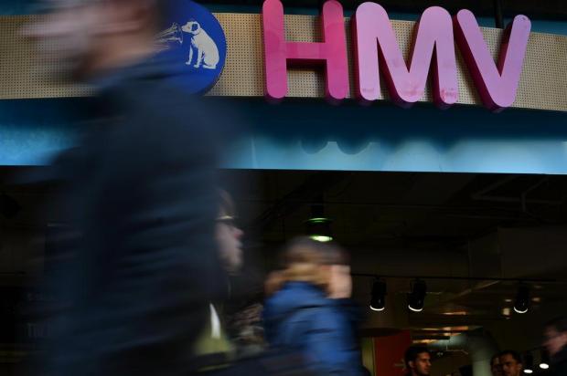 Lendária cadeia britânica de música HMV pede concordata BEN STANSALL/AFP Lendária cadeia britânica de música HMV pede concordata BEN STANSALL/AFP
