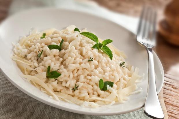 Risoto de leite com ervas tem sabor suave Batavo/Divulgação Risoto de leite com ervas tem sabor suave Batavo/Divulgação