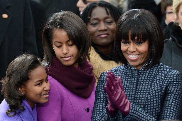 Gabrieli Chanas: a franja de Michelle Obama rouba a cena Emmanuel Dunand/AFP