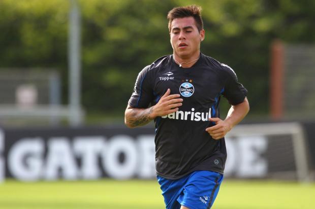 Vargas chega a Quito no começo da tarde na condição de talismã do Grêmio Lucas Uebel/Divulgação Grêmio Vargas chega a Quito no começo da tarde na condição de talismã do Grêmio Lucas Uebel/Divulgação Grêmio