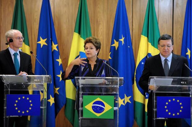 Dilma fala em melhora da crise na União Europeia Larissa Pinheiro/AFP