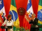 Dilma afirma que Brasil quer ampliar cooperação com o Chile Geraldo Caso/AFP