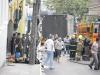 Caminhão com cerca de 70 corpos em direção ao Centro Desportivo Municipal (CDM) para identificação das vítimas