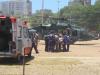 Nove vítimas do incêndio na boate em Santa Maria já chegaram à Porto Alegre pelo ar.  Além das quatro trazidas por helicópteros da Força Aérea Brasileira (FAB), outras cinco chegaram há pouco em um avião da FAB no Aeroporto Salga Filho. Todas foram encaminhadas em ambulâncias ao Hospital Pronto Socorro.