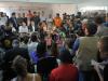 Autoridades concedem entrevista coletiva sobre a tragédia. Na foto, o ministro da Saúde, Alexandre Padilha, o secretário estadual de Segurança Pública, Airton Michels e o secretário nacional da Defesa Civil, Humberto Viana