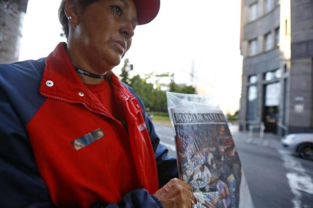 Taxistas e jornaleiros expressam luto em Santa Maria Félix Zucco/Agencia RBS