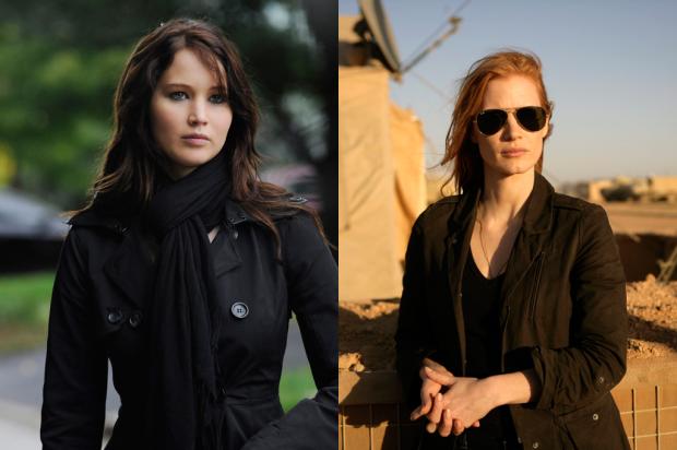 Indicadas ao Oscar, Jennifer Lawrence e Jessica Chastain são estrelas em ascensão em Hollywood Reprodução/