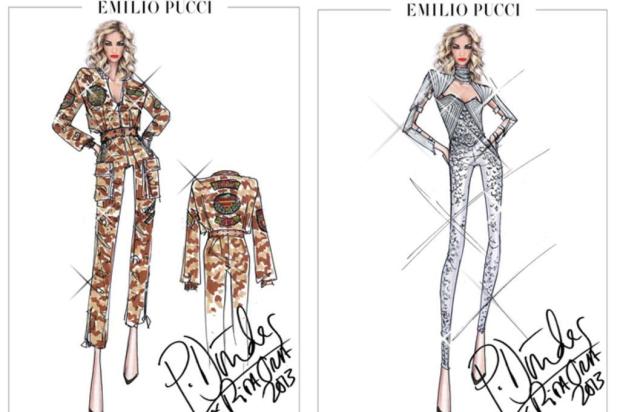 Rita Ora usa figurinos de Emilio Pucci Reprodução/Reprodução