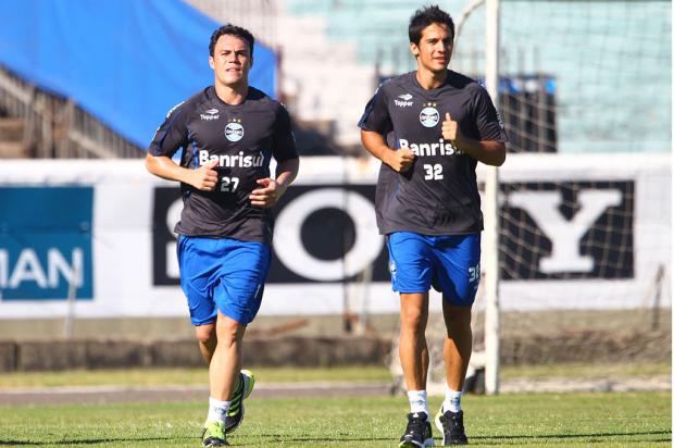 Com Kleber e Bertoglio, Grêmio "recomeça" pré-temporada Lucas Uebel/Divulgação Grêmio/