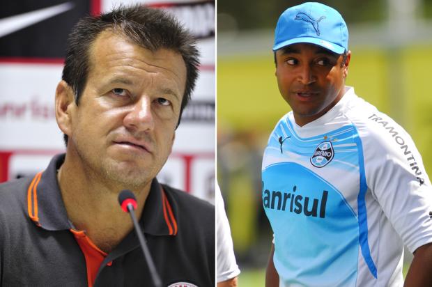 Dunga x Roger: duelo de ídolos no comando da dupla Gre-Nal em Erechim Diego Vara, Andréa Graiz/ Dunga x Roger: duelo de ídolos no comando da dupla Gre-Nal em Erechim Diego Vara, Andréa Graiz/