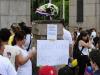Tristeza e pedidos de justiça marcaram a manifestação na tarde de domingo na Capital