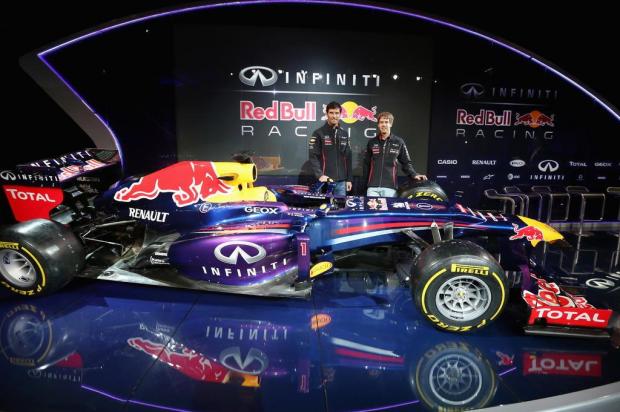 Red Bull apresenta carro para a temporada 2013 Mark Thompson/afp Red Bull apresenta carro para a temporada 2013 Mark Thompson/afp