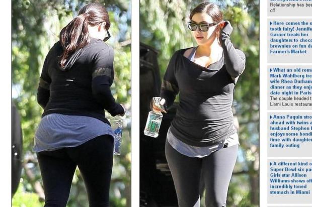 Kim Kardashian deixa barriguinha de gravidez à mostra com roupas justas Daily Mail/Reprodução Kim Kardashian deixa barriguinha de gravidez à mostra com roupas justas Daily Mail/Reprodução