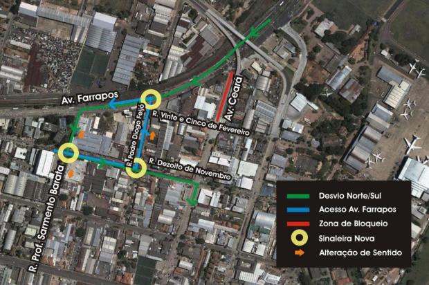 Obra na Avenida Ceará muda trânsito na zona norte da Capital a partir desta terça PMPA/Divulgação