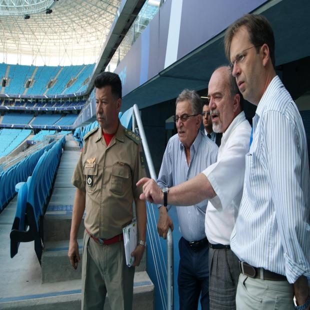 Secretaria de Segurança descarta risco de interdição total da Arena do Grêmio Rodrigo Fatturi/Grêmio/Divulgação Secretaria de Segurança descarta risco de interdição total da Arena do Grêmio Rodrigo Fatturi/Grêmio/Divulgação