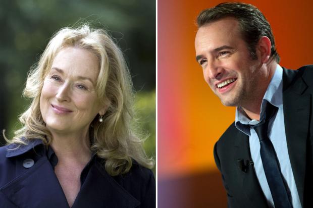 Meryl Streep e Jean Dujardin serão apresentadores na festa do Oscar Divulgação e AFP / Meryl Streep e Jean Dujardin serão apresentadores na festa do Oscar Divulgação e AFP /